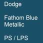 Preview: Dodge, Fathom Blue Metallic, PS / LPS.